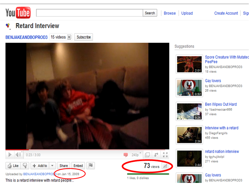 Fewest Views On A YouTube Video In Two Years